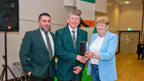 Lawrence Kelly honoured on becoming Club President